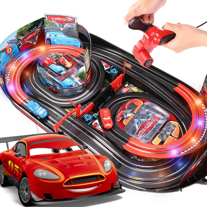Игрушки дисней cars3 детская игрушка с двойным треком гоночный Маккуин для