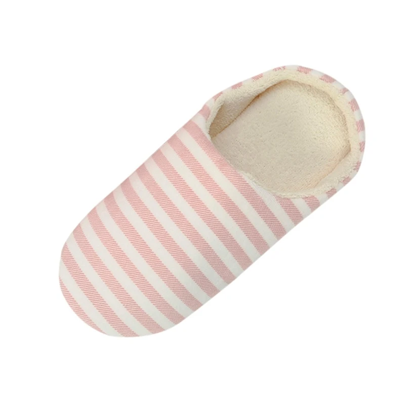 

SIKETU Stripe Warm Home Slippers Women Bedroom SlippersWith Fur Indoor Floor Slippers Anti-slip Sandals zapatos de mujer A20
