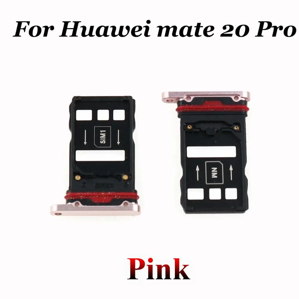 Юйси для huawei mate20 mate 20 lite/maimang 7/mate 20 Pro Micro Sim держатель для карт сменный слот-лоток Адаптеры для mate 20 lite - Цвет: Mate 20 Pro-Pink