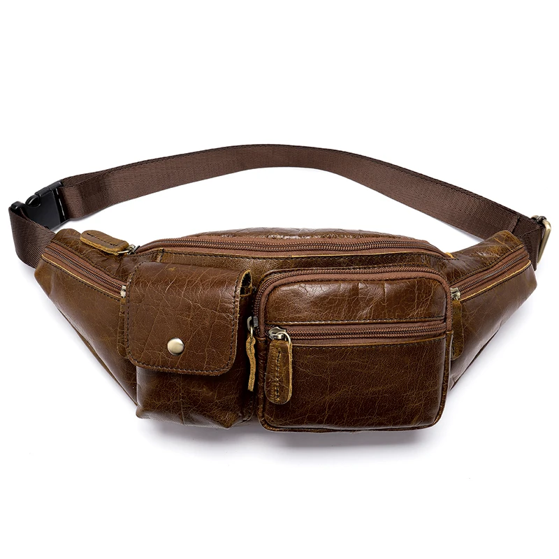 Bolsa Masculina Новые поступления путешествия Для мужчин талии сумка роскошный натуральной кожи человек мобильный телефон карман мужской рюкзак мешок