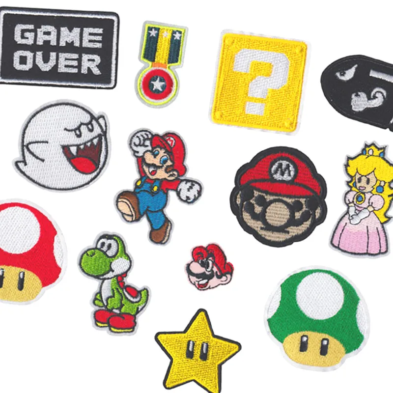 

1pcs sell Anime Patches Badges Embroidered Applique Sewing Iron On Badge Clothes Garment Apparel Accessories