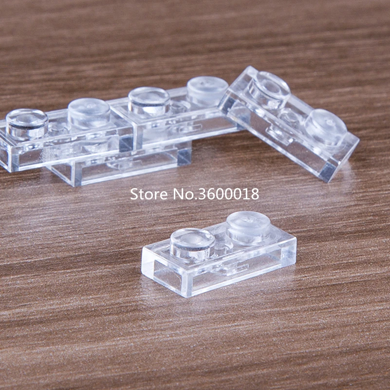 100 200 шт./лот DECOOL 1*2 Пластины совместимы с 3023 3D 1x2 плиты MOC кирпич DIY Блок Собрать