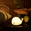 Dolphin LED-luz nocturna para niños, lámpara de guardería de silicona recargable por USB con Control de pulsación sensible para niña, chico y bebé ► Foto 1/6