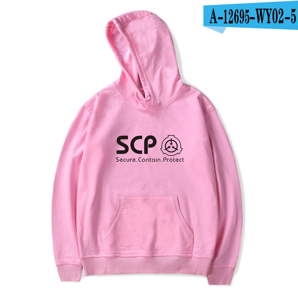 Для Мужчин's Scp Foundation куртки с капюшоном Одежда для мальчиков/Для девочек, кофты с капюшоном Stree осень-зима теплые Scp Foundation кофта с капюшоном - Цвет: pink