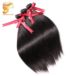 Aosun Pelo Brasileño Paquetes de Pelo Liso 100% Remy Paquetes de Tejido Del Cabello 1/3/4 Unids Color Natural Extensiones de Cabello Humano 8-26 Pulgadas Aosun Pelo Brasileño Paquetes de Pelo Liso 100% Remy Paquetes de Tejido Del Cabello 1/3/4 Unids Color Natural Extensiones de Cabello Humano 8-26 Pulgadas