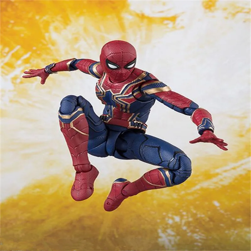 Marvel Мстители SHFiguarts Железный Паук Бесконечность войны BJD человек паук фигурка