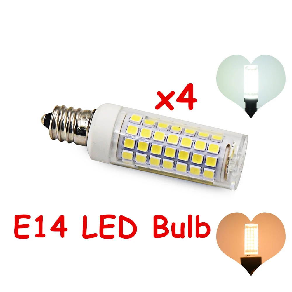 E11 E12 E14 E17 LED Bulb 7Watt 88pcs Super Bright 2835 SMD LEDs 650lm ...