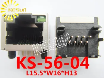 

FREE SHIPPING 20PCS x RJ45 56 Shield type with LED 8P8C 8Pin Metal PCB Right Angle Modular Female Network Socket LAN Connector