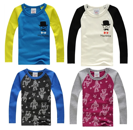 New 2016 boys baby girls nova kids T shirts, cotton long sleeve