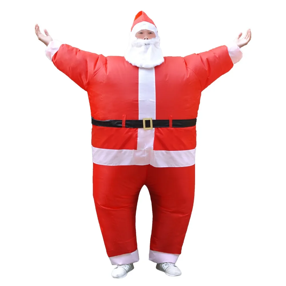Inflatable Santa Claus Costume Halloween Costumes for Adult Christmas Party Fancy Dress Outfit