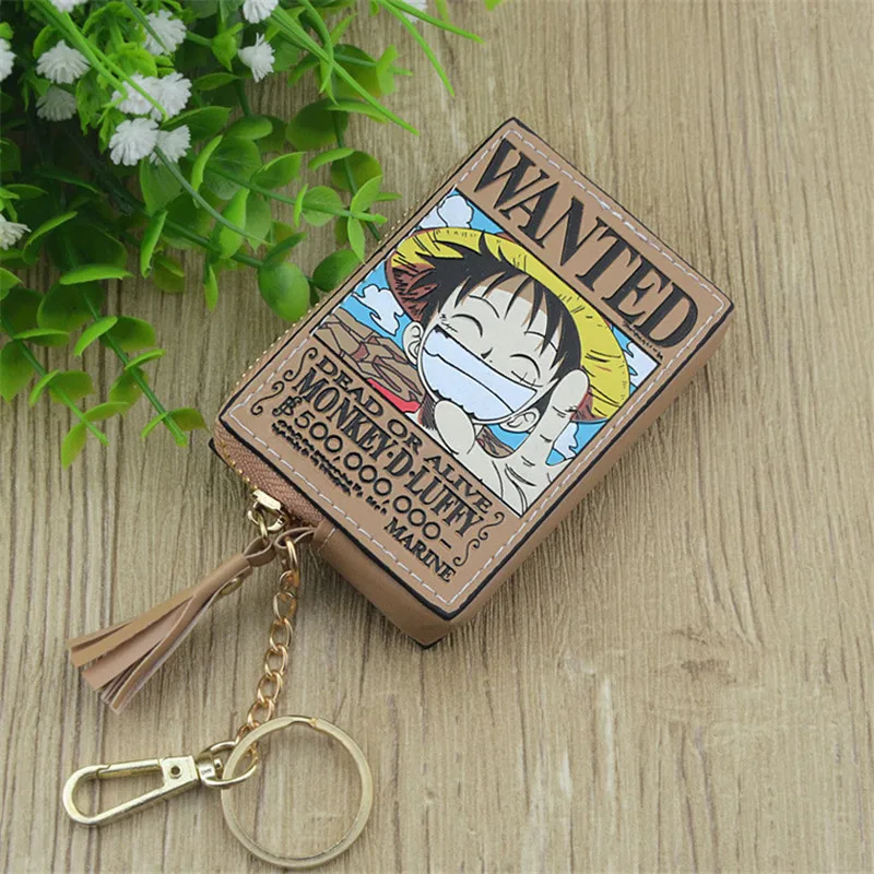 Boys Girls Cartoon Anime One Piece Monkey D Luffy Square Designer Coin