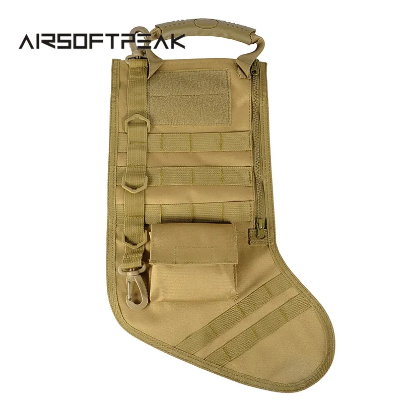 

Tactical Christmas Stocking with MOLLE Straps Dump Drop Pouch Christmas Storage Bag Military Hunting Magazine Pouches