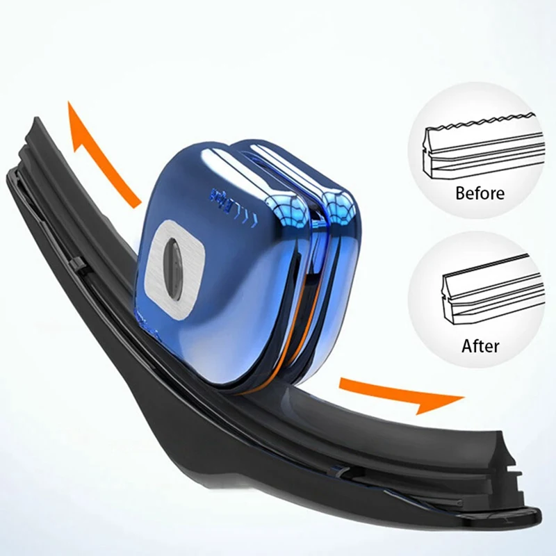 

Car Windshield Wiper Repair Tool Blade Car Rubber Scrub Wiper Restorer With keychain For Automobile Travel Accessories Styling