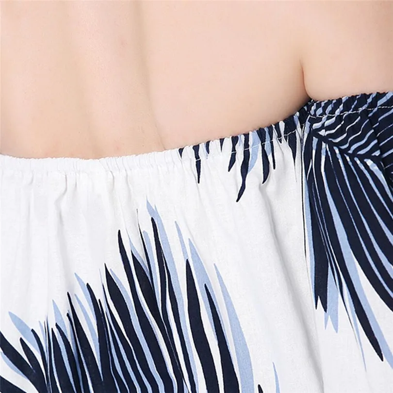 Nuevo estilo cuello cortado tres cuartas partes de filtrado de algodón hombro blusas de las señoras de moda Ropa mujer Vestidos camisas de verano 2018