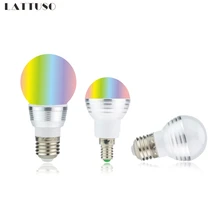 RGB LED Bulb E27 E14 3W 5W 16 Color Changing RGB Magic Light Bulb Lamp 85-265V 110V 220V RGB Led Spotlight with Remote Control RGB LED Bulb E27 E14 3W 5W 16 Color Changing RGB Magic Light Bulb Lamp 85-265V 110V 220V RGB Led Spotlight with Remote Control