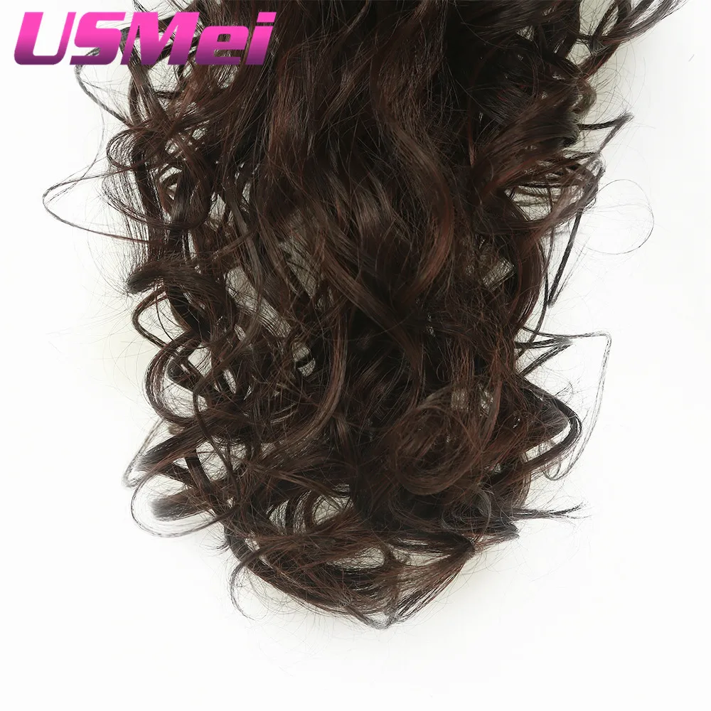 USMEI 32 inches Long curly Claw Clip Ponytail Fake Hair Extensions False Hair Pony Tails Horse Tress Synthetic Hairpieces USMEI 32 inches Long curly Claw Clip Ponytail Fake Hair Extensions False Hair Pony Tails Horse Tress Synthetic Hairpieces