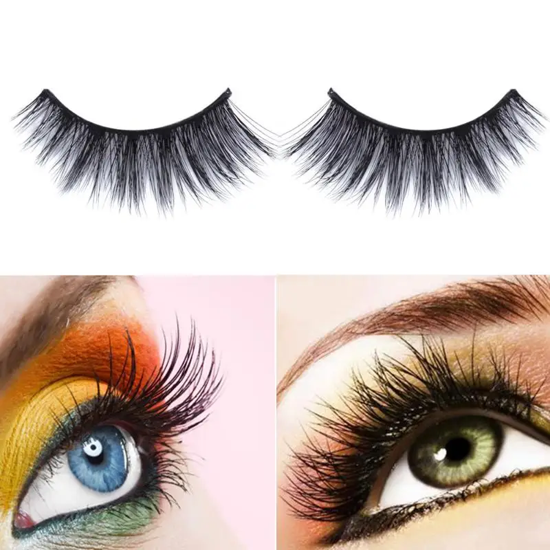 

1pair 3D Advanced Fibres Eyelashes Natural Enlarge Eyes Makeup False Eyelashes Extension Eyelash Makeup Eyelash for Party Makeup