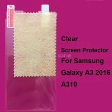 100 шт./лот HD Ясно Экран протектор для Samsung Galaxy A3 A310 a3100 защитный Плёнки гвардии с Тематические товары про рептилий и земноводных ткань