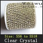 Rhinestone Chain Silver Base mz001