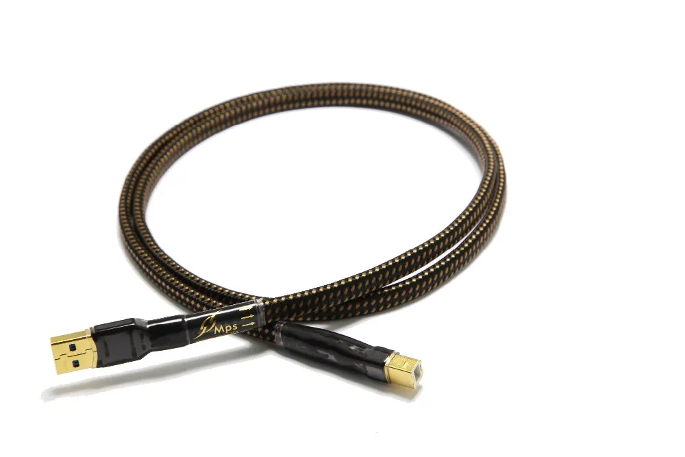  HiFi MPS HD-990 HiFi 99.9999% OCC+Silver Plated 24K10u Gold Plated Plug USB2.0 3.0 connector audio 