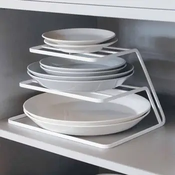 

45# Space-saving 3-Tier Kitchen Dish Storage Rack Tableware Drying Tray Stand Holder Organizer Kitchen Gadget