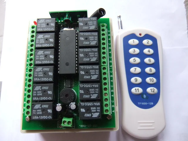 

12V12 Road No. twelve wireless remote control switch controller of motor power salute remote control switch