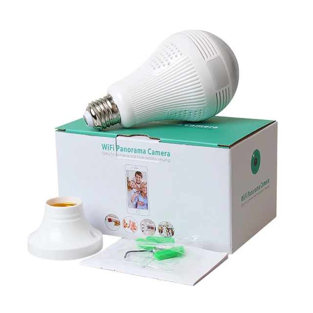 Bombilla con cámara de seguridad para el hogar WiFi 5