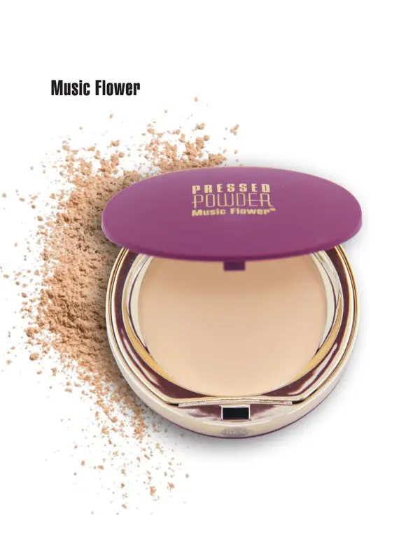 

Music Flower Mineral Pressed Powder Concealer Cream Face Base Foundation Makeup Smooth Oil Control Contour Palette Cosmetics 10g