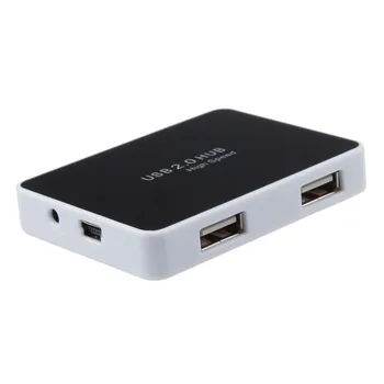 

Ultra-thin Mirror 4 Port High Speed USB 2.0 Hub With DC 5V Power Jack for PC Laptop Computer Computer Accessories