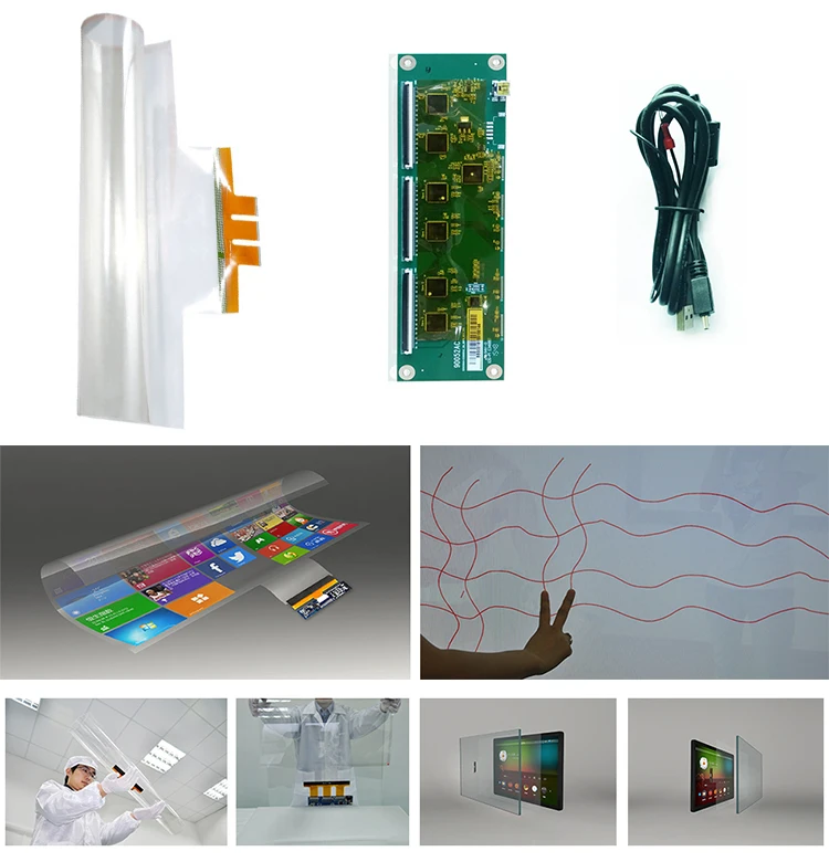 ZZDtouch 32 inch capacitive touch foil 12 points holographic foil