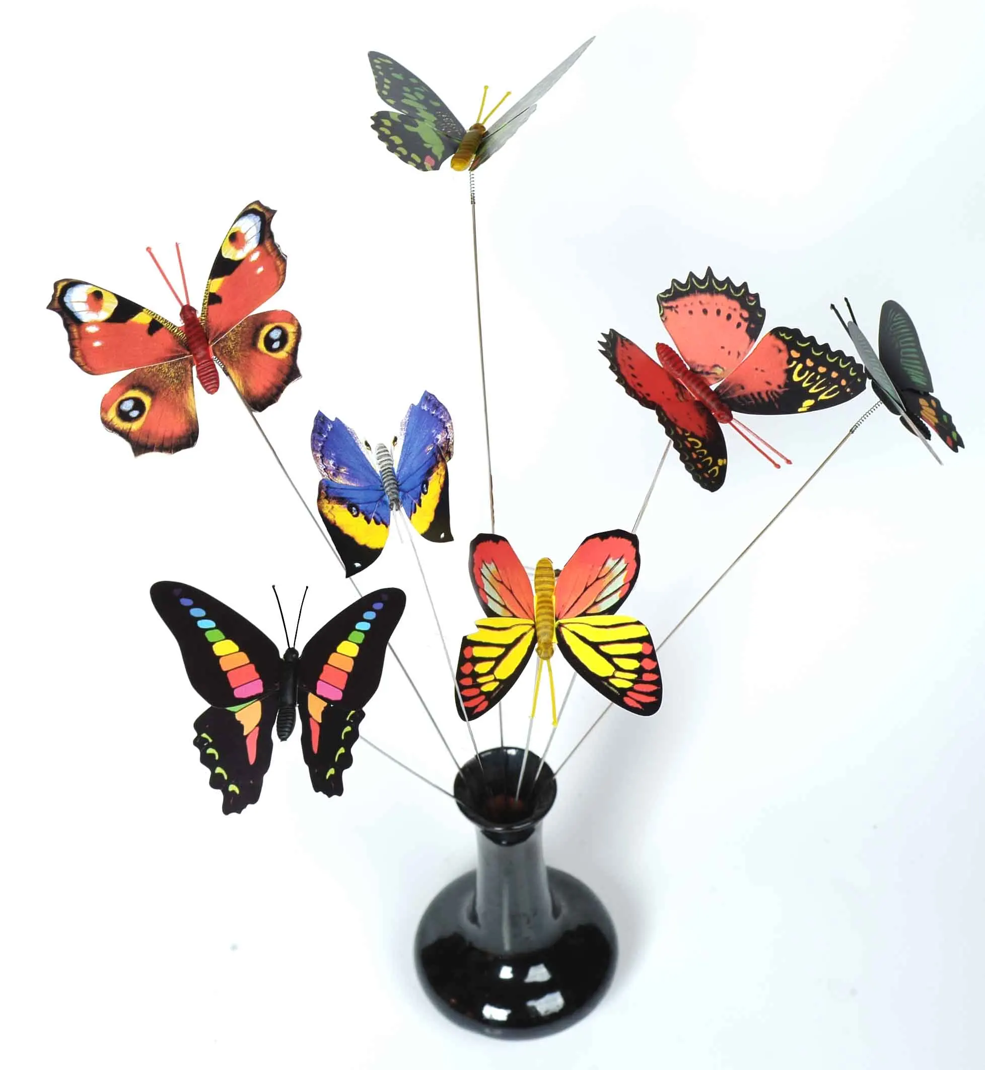 50pcs/lot 8.5cm 3D Artificial Butterfly Double Wings Butterfly Home