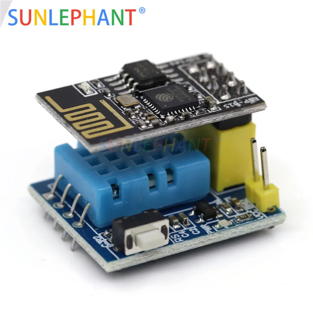 

ESP8266 ESP-01 ESP-01S DHT11 Temperature Humidity Sensor Module ESP8266 WIFI Smart Home IOT DIY Kit