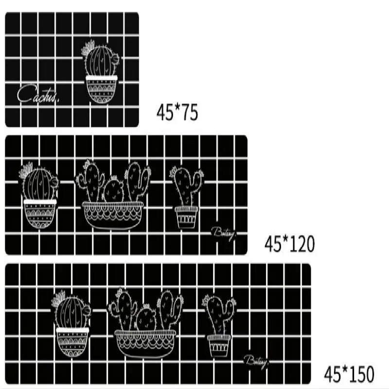 Cross-border ins kitchen mat carpet Nordic leather mat oil-proof waterproof bedroom long domestic massage pvc mat