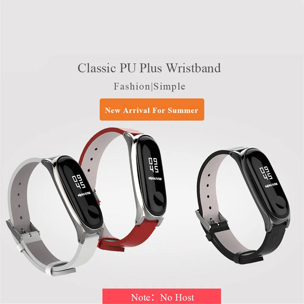 Модный ремешок на запястье, браслет с металлической пряжкой для Xiaomi Mi Band 4 смарт-часы аксессуары#20