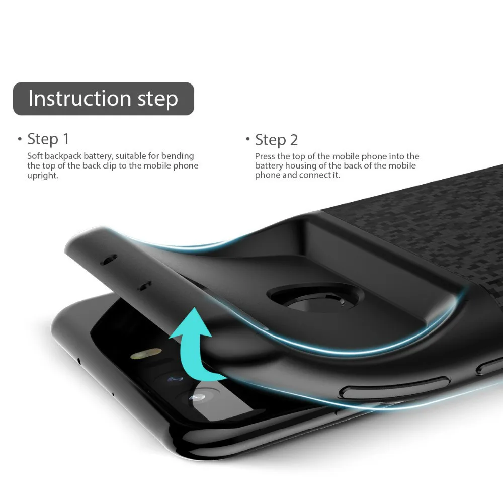 4700 мА/ч зарядное устройство для телефона с зажимом для Redmi Note 7pro 7, блок питания, корпус аккумулятора, чехлы для аккумуляторов