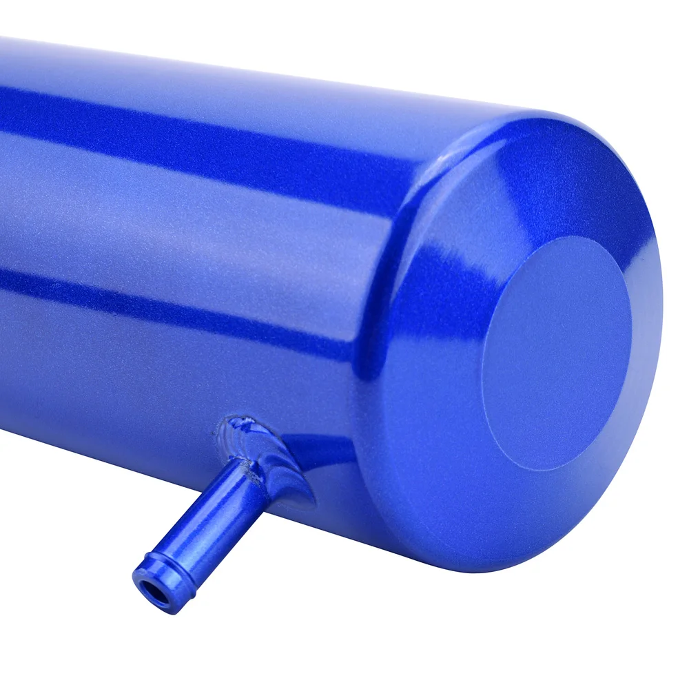 SPEEDWOW Универсальный 0.8L цилиндр радиатора переливной резервуар алюминий машинное масло поймать может хладагент бак