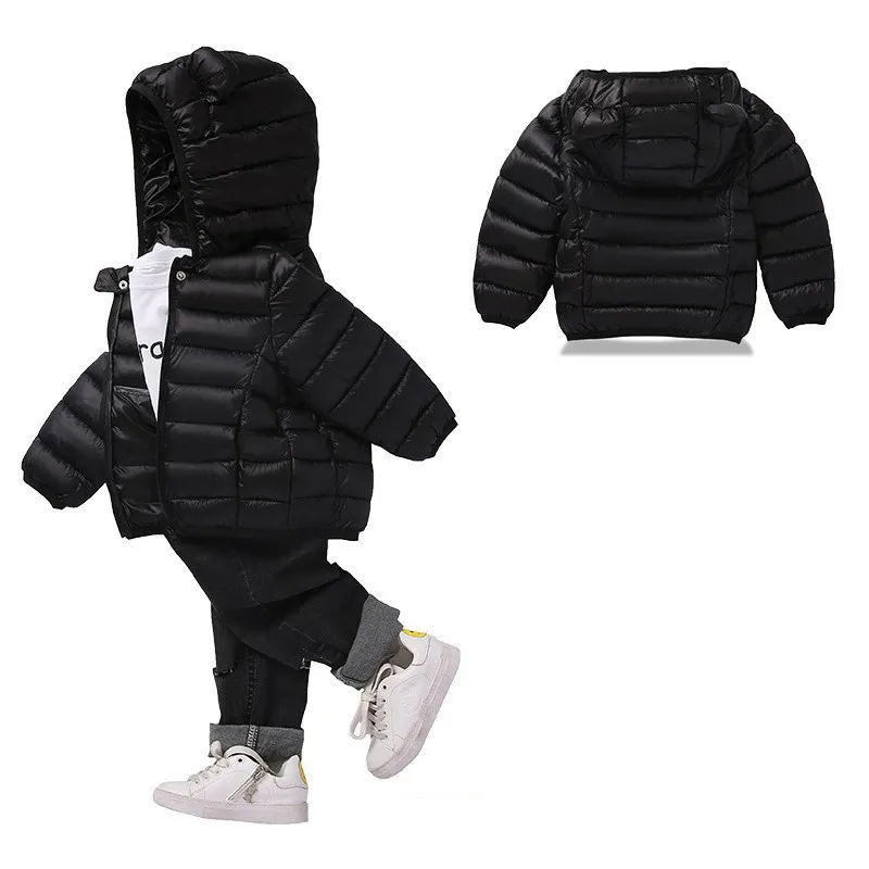 COOTELILI Cute Bear Children's Parkas Winter Jacket For Girls Boys Infant Overcoat Winter Children Coats Warm Kids Jacket Baby  (2)