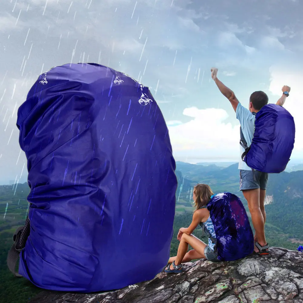 

35/45L Adjustable Waterproof Dustproof Backpack Rain Cover Portable Ultralight Shoulder Protect Outdoor tools Hiking bag camo
