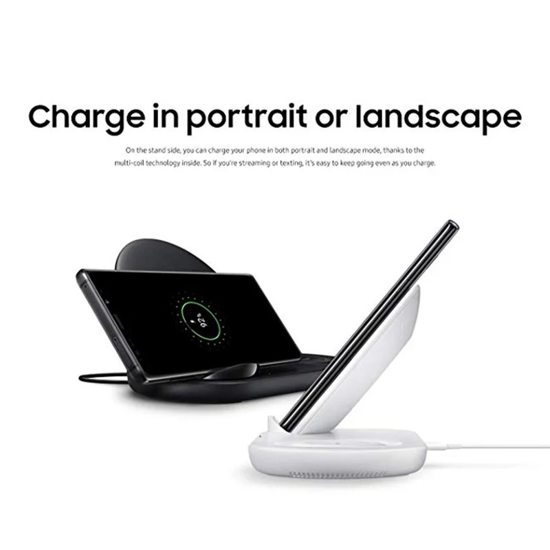 

2in1 Fast Qi Wireless Charger Pad Built In Fan for Samsung Galaxy Note 9 S9 Gear S3 Watch Wireless Charger for iPhone and Watch