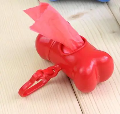 red Pet открытый мешок для мусора с костной коробкой Совок материалы для чистки собак Путешествия тренировочная сумка Перевозчики собак лакомства мешок - Цвет: red