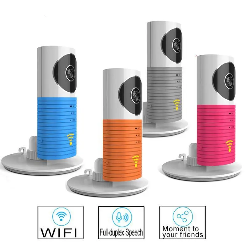 

Clever Dog 720P Smart WIFI Camera with IR Cut Night Vision TF card Wireless IP Camera  for indoor Secuirty camera