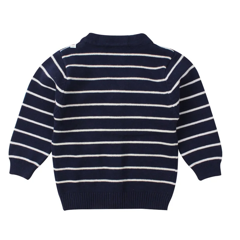 Striped Cotton Baby Sweater Casual Knit Newborn Baby Cardigan Long Sleeve V-Neck Sweater For Boy Autumn Infant Outdoor Sweaters (7)