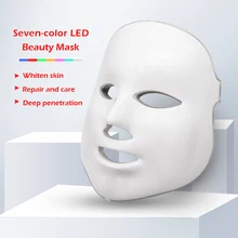 7 цветов светодиодный маска для лица машина фотонотерапия светильник омоложение кожи акне лица PDT уход за кожей красота маска для домашнего использования