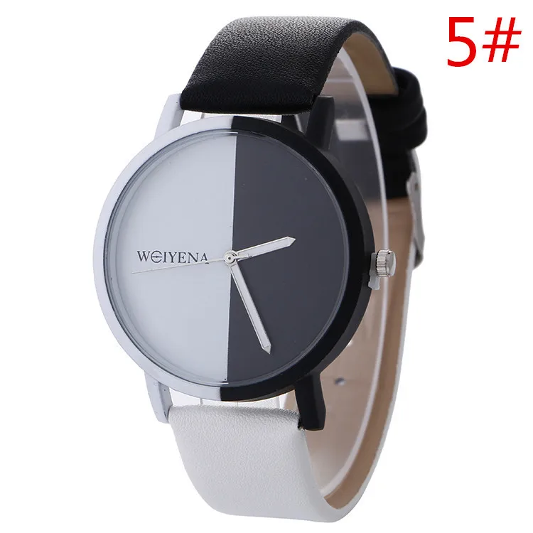 Bracelet Watch Korean Version Personality Black-and-white Lady Belt Quick-selling Hot-selling Watches - Цвет: see chart