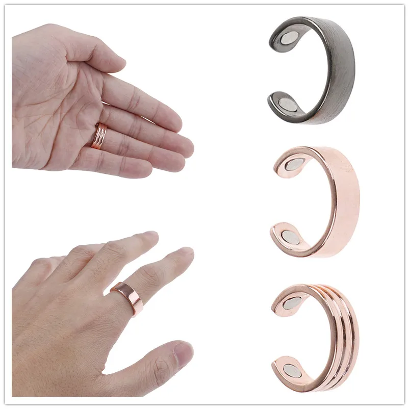 

1pc Anti-snoring Ring Adjustable Ring Magnetic Therapy Acupressure Treatment Against Snoring Device Snore Stopper Finger Ring