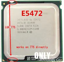 Processador e5472 3.0ghz/12m/1600 funciona em lga 775 mainboard sem necessidade de adaptador para lga775 cpu core 2 quad q9650