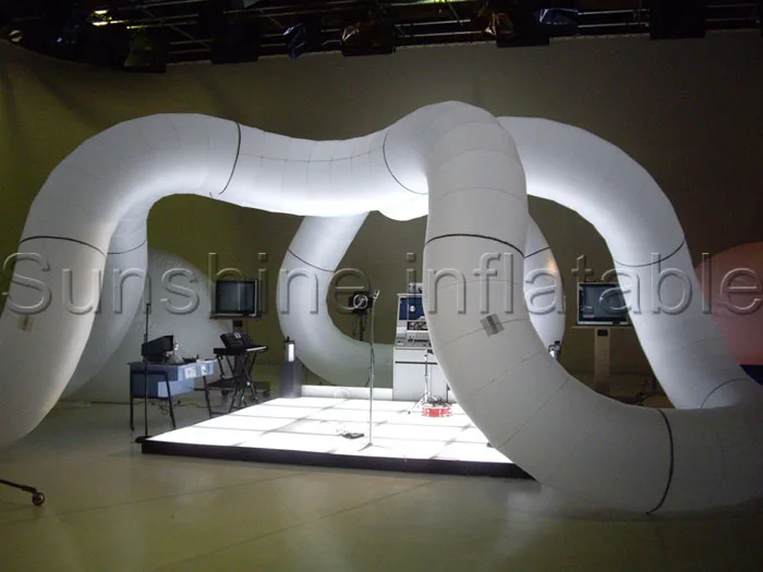 

6m diametre unique led lighting tangle inflatable structure for event decoration