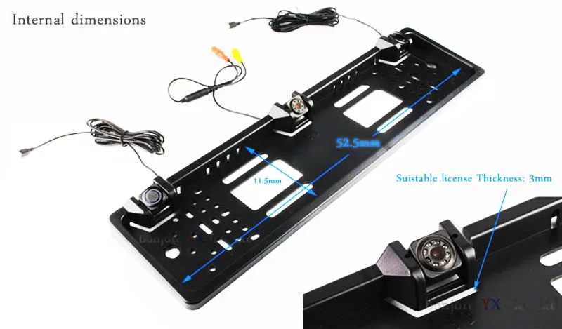Koorinwoo Европейская Рамка для номерного знака, Парктроник, Автомобильная камера заднего вида, датчик парковки, Видео система, обновляющие радары