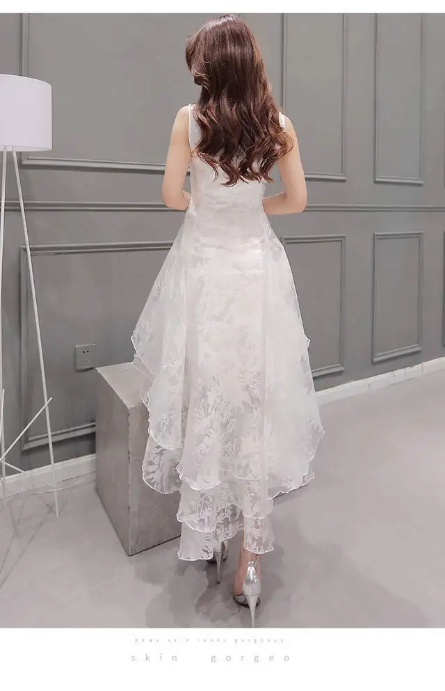 Платья для девочек белое красивое кружевное женское элегантное платье с круглым вырезом без рукавов для свадебной вечеринки