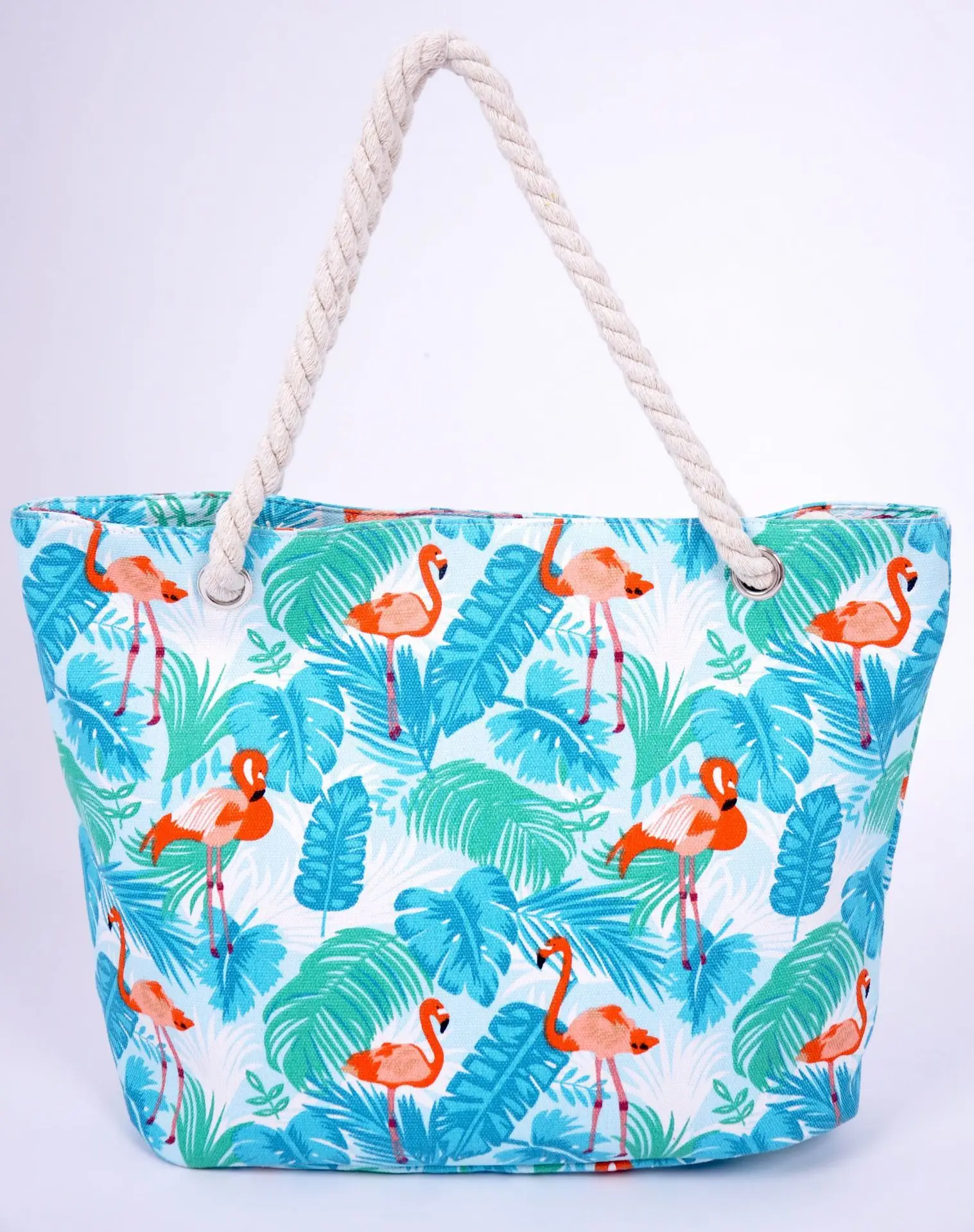 

Single Shoulder Package Flamingo Printing Woman Package School Fashion Sandy Beach Package
